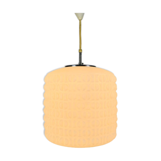 White opal pendant lamp by Peill and Putzler, 1970, Germany