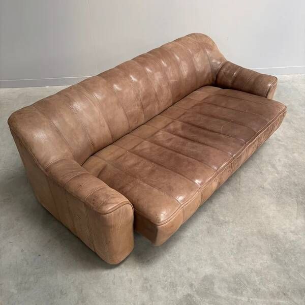 Vintage De Sede DS44 3 seat sofa, 1970s