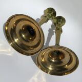 Pair of classic brass candlesticks