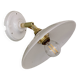 Vintage white opaline lampshade wall lamp