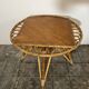 Table basse en rotin vintage
