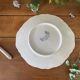 Antique pie dish in Sarreguemines faience.