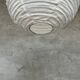 Small Japanese-style natural rattan and linen pendant light in the shape of a drop H40 D35
