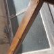 Raw wood farm table coffee table