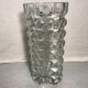 Vase ancien cristal d’Arques verre moule style Art Déco France vintage