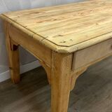 Solid stripped pine farmhouse coffee table