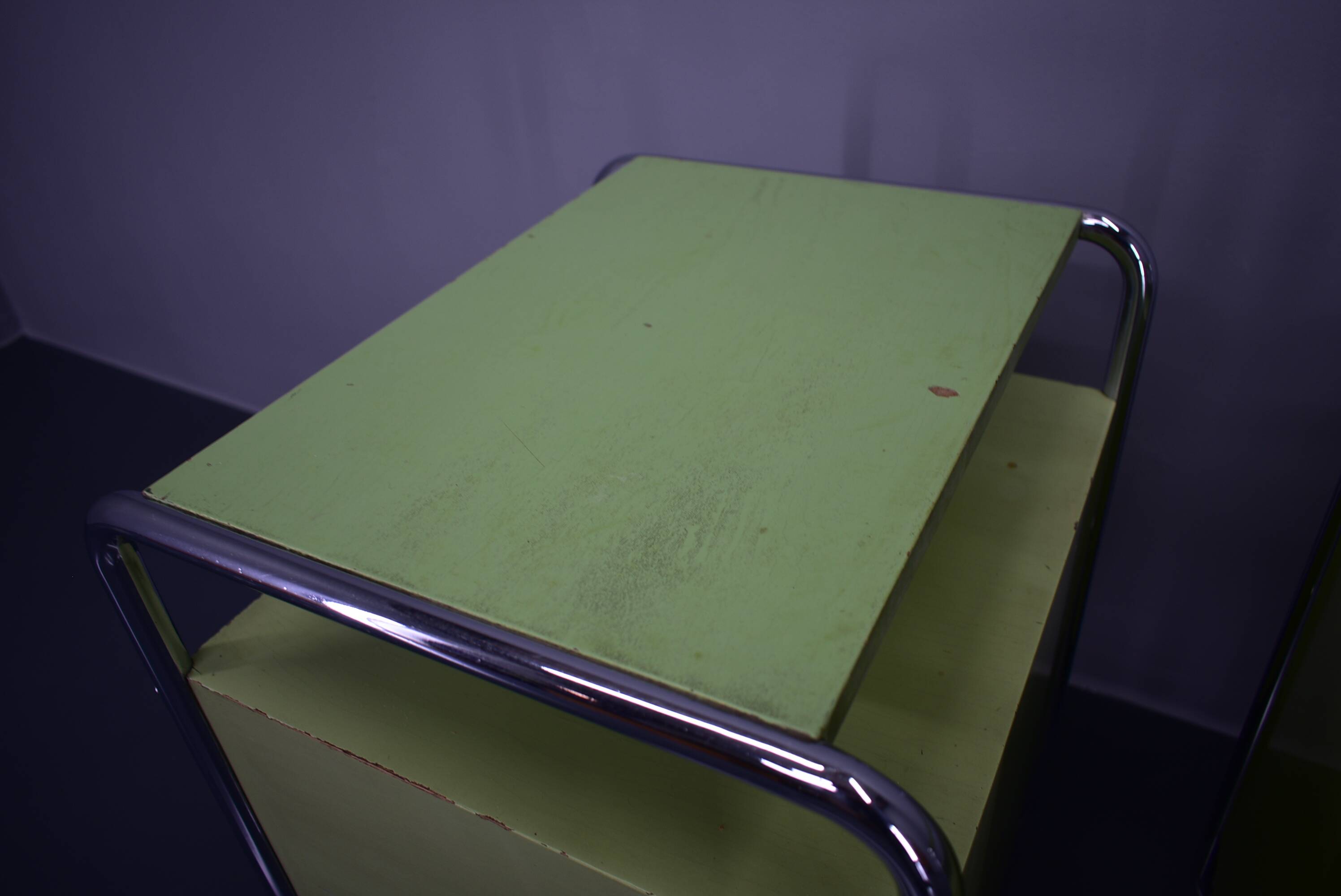 Set of Two Bauhaus Night Stands by Vichr & Co., 1930s