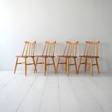 Set of 4 Fanett Chairs by Tapiovaara, Edsbyverken 1962