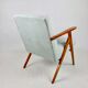 Vintage light blue turquise armchair, 1970s
