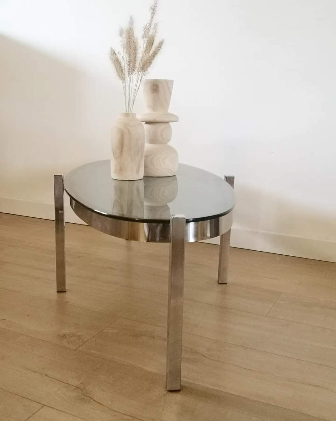 Smoked glass coffee table 70