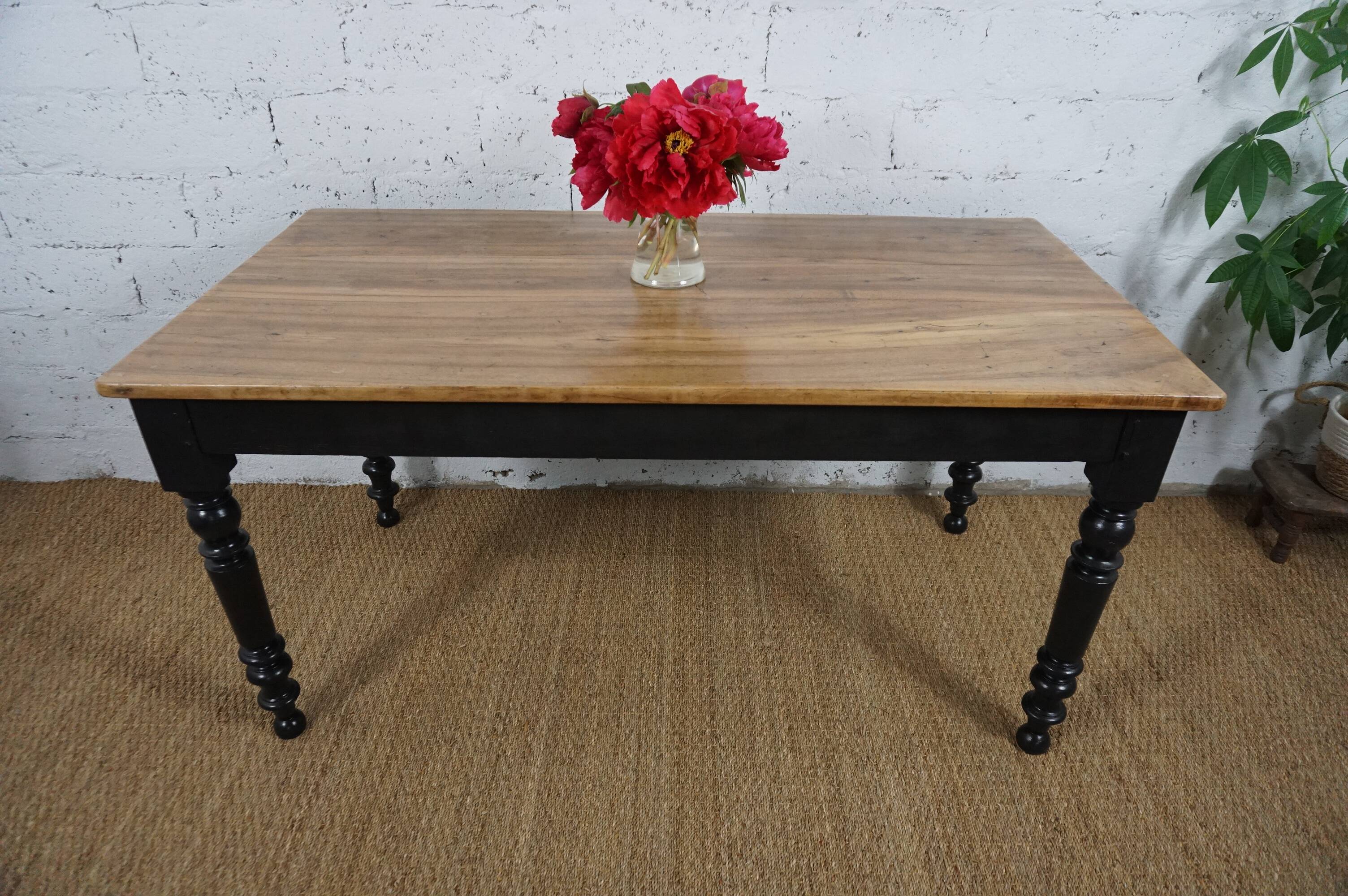 Farm table or bistro style Louis Philippe refurbished.