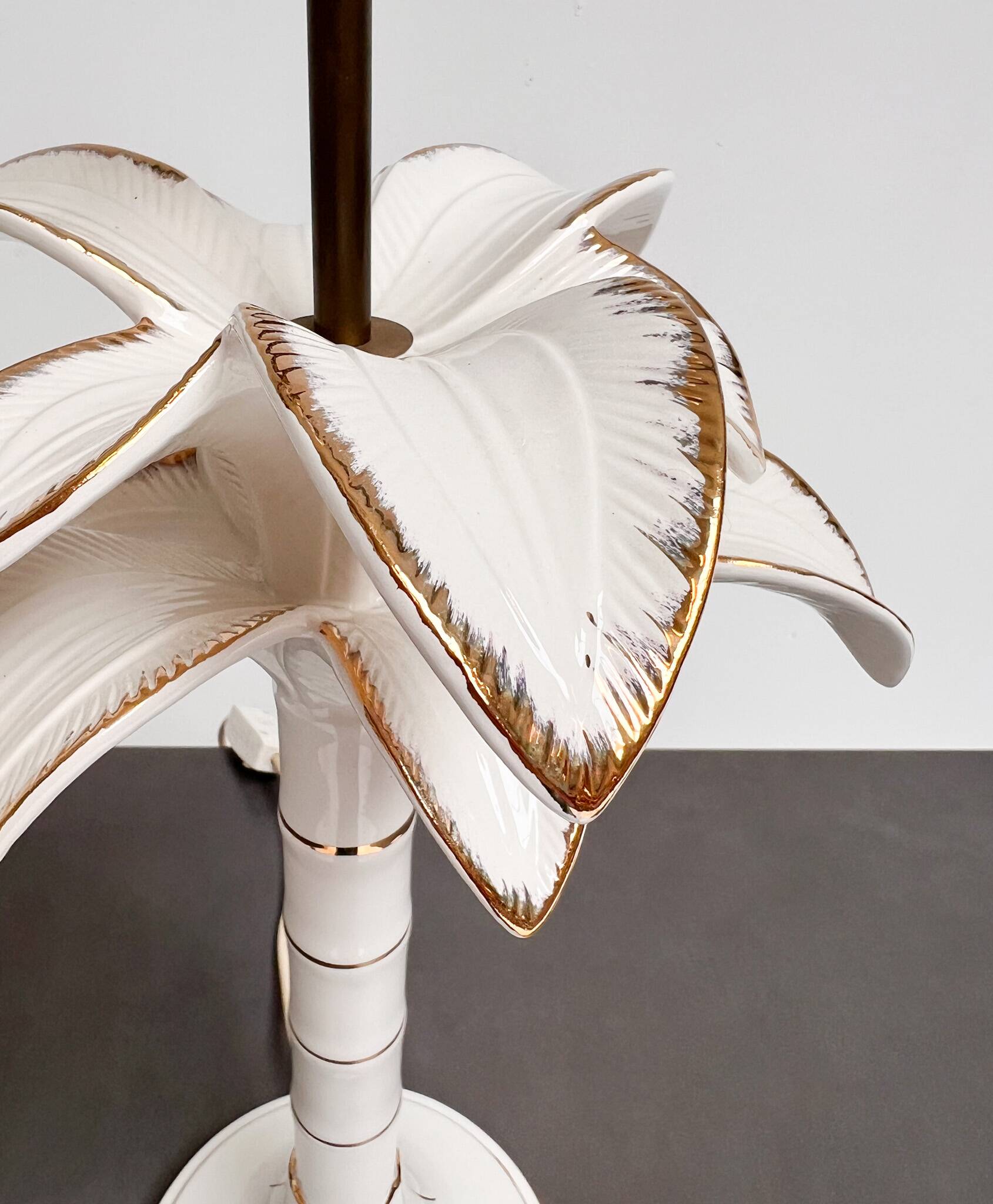 Palm tree lamp attributed to Tommaso Barbi, 1970s