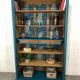 Antique bookcase or shelf cabinet