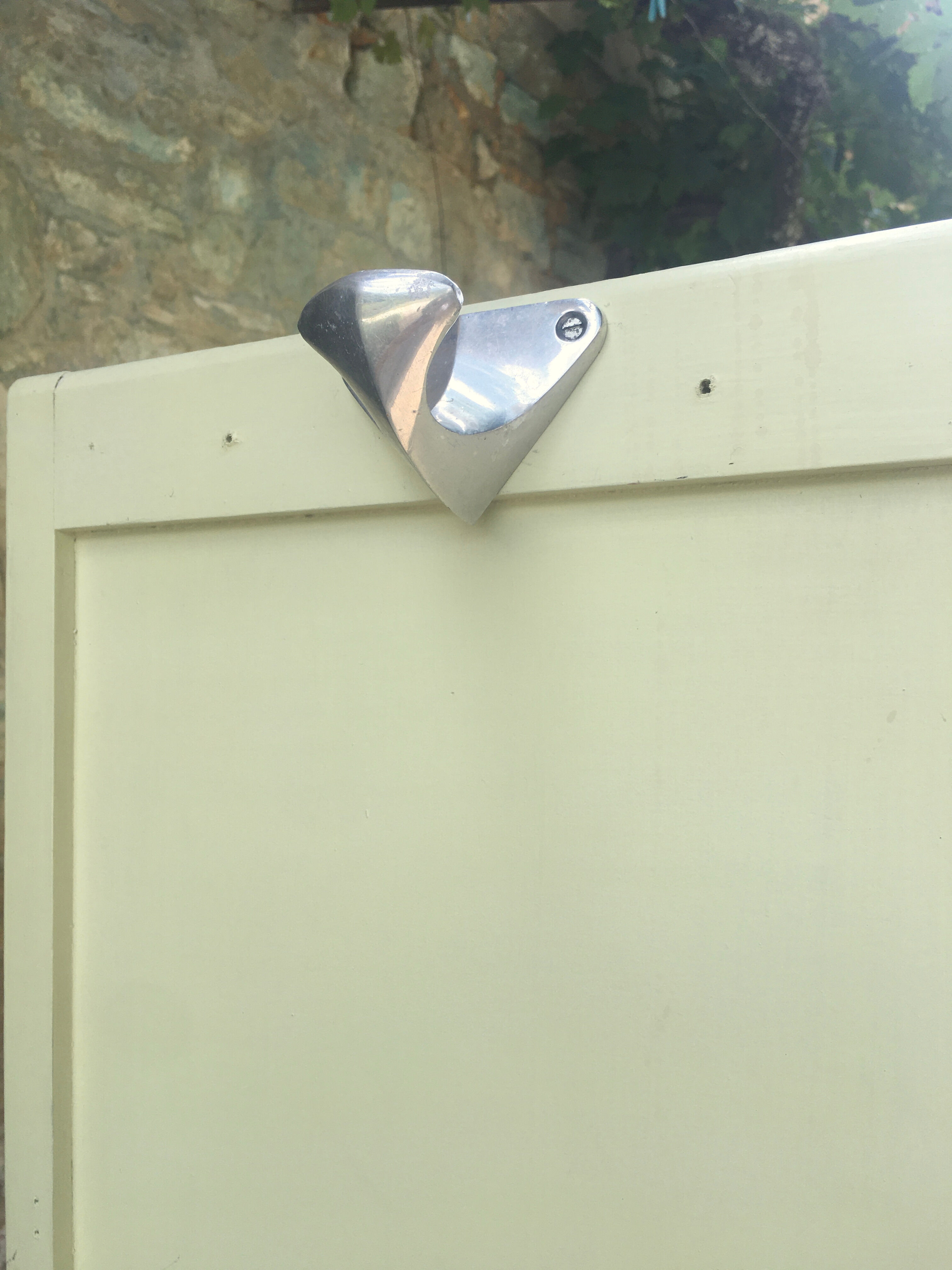 Parisian yellow wooden wardrobe