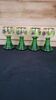 Set of 4 large Roemer wine glasses with Bacchus decor