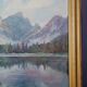Anton J. Dembenski Oil on panel Mountain Lake Landscape