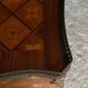 Pair of bedside tables Louis XV style marquetry with shamrocks and XXth bronze