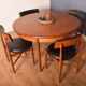 Restored Teak 1960s Retro G Plan Fresco Round Table & 4 Chairs Victor Wilkins