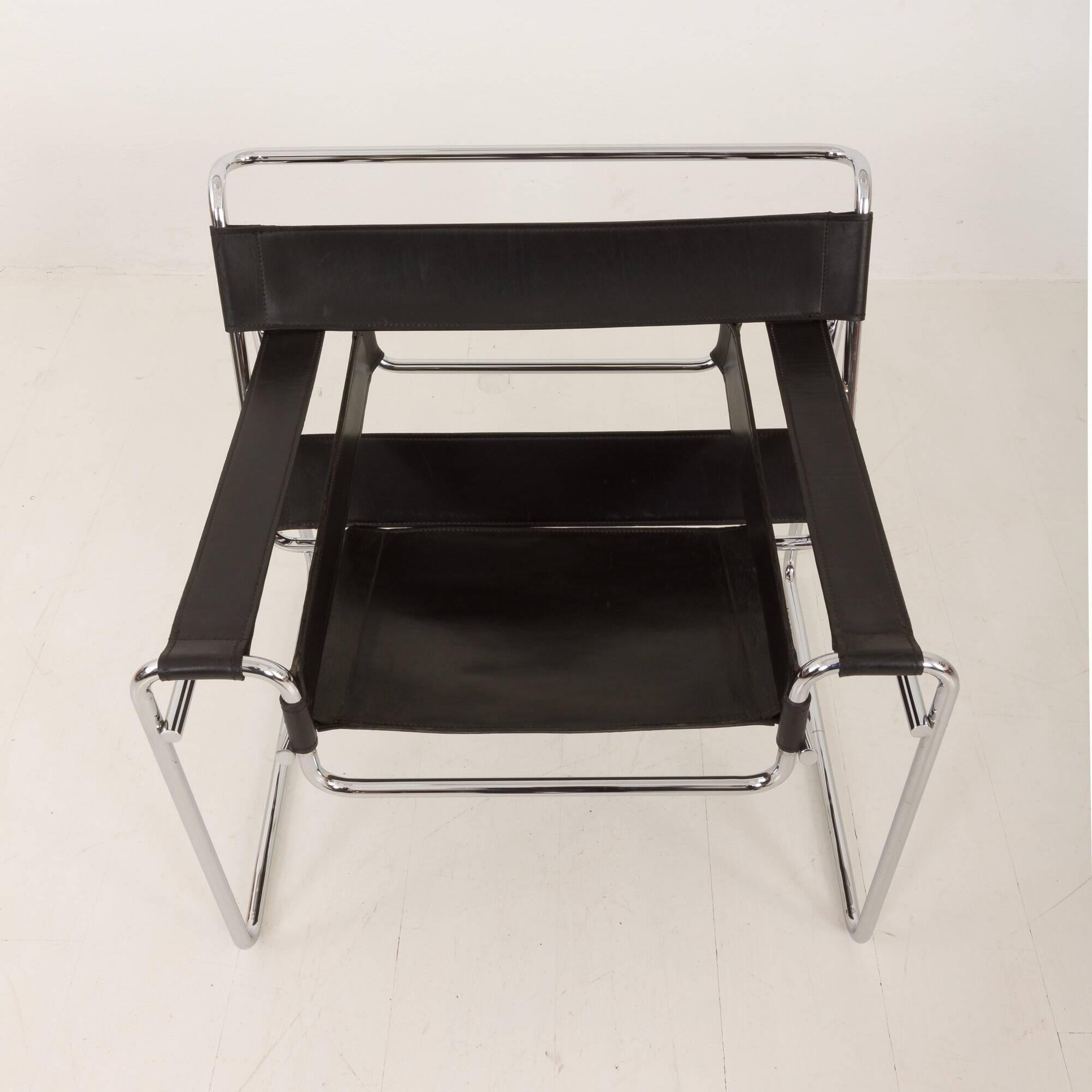 Pair of vintage Italian Wassily chairs by Gavina, 1960s.