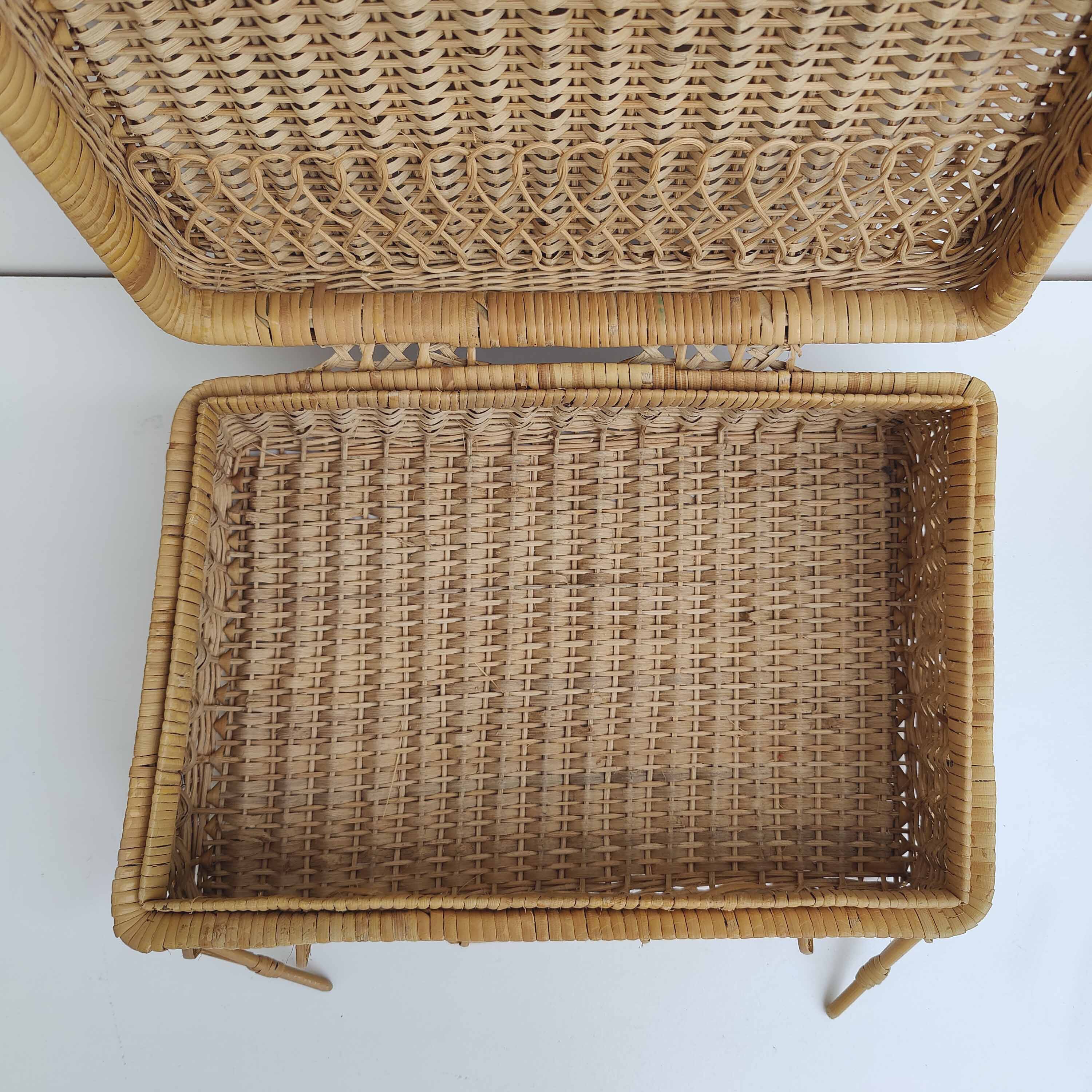Rattan suitcase