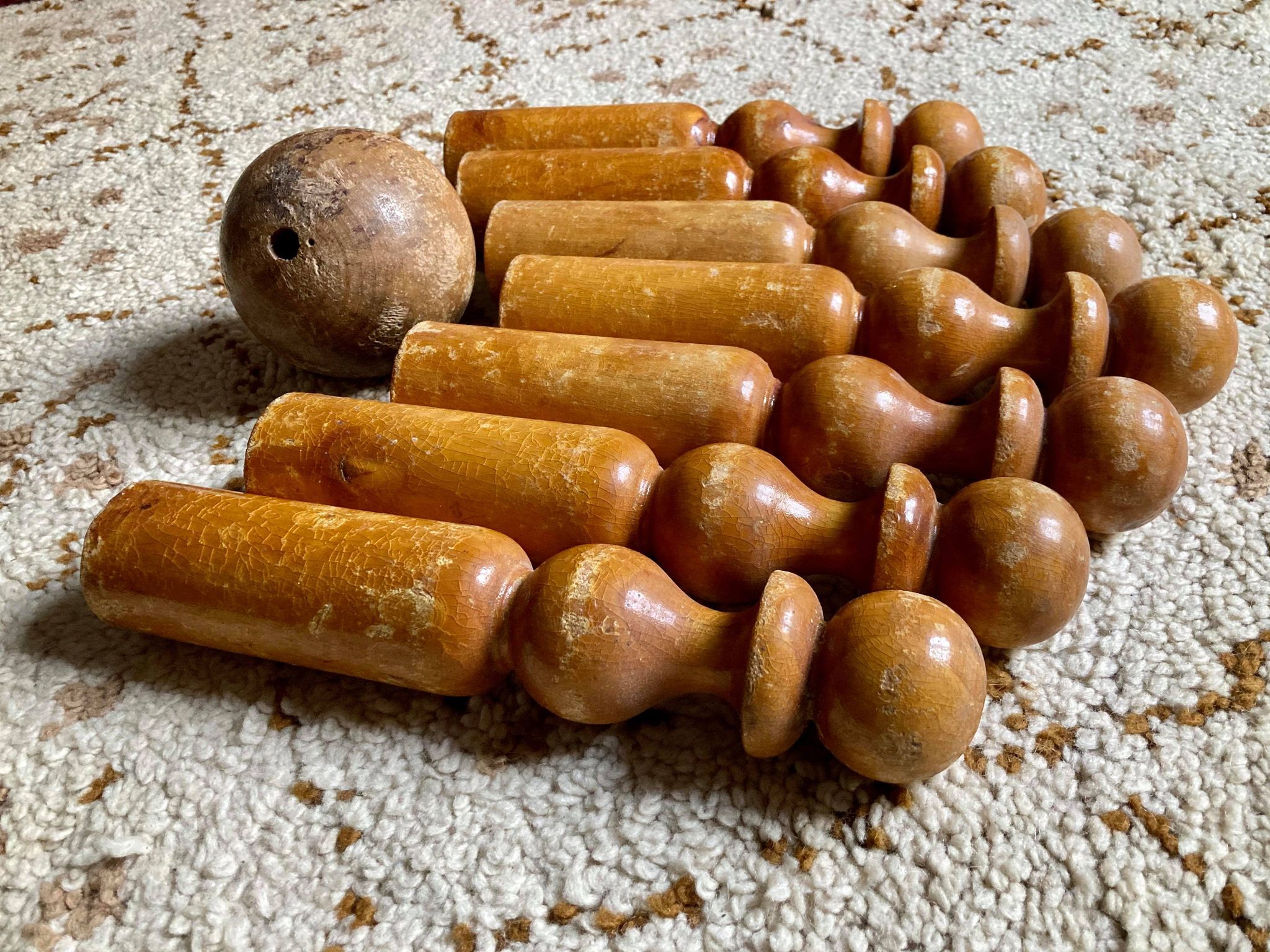 Wooden bowling