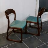 Pair of chairs Baumann sled