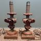 pair of wooden lamp bases