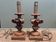 pair of wooden lamp bases