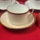 6 ch field haviland limoges porcelain coffee cups white and gold