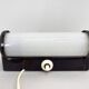 Bakelite and Milk Glass Wall Lamp, Czechoslovakia, 1950's
