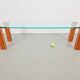 Pioneer T66 Cherry Wood & Glass Side Table from Peter Ghyczy, 1980s