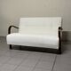 1940s Sofa in Wood and Boucle Fabric, Italian Production