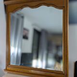 Grand miroir en chêne