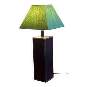 Lampe vintage en cuir