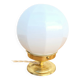 Vintage opaline faceted globe lamp