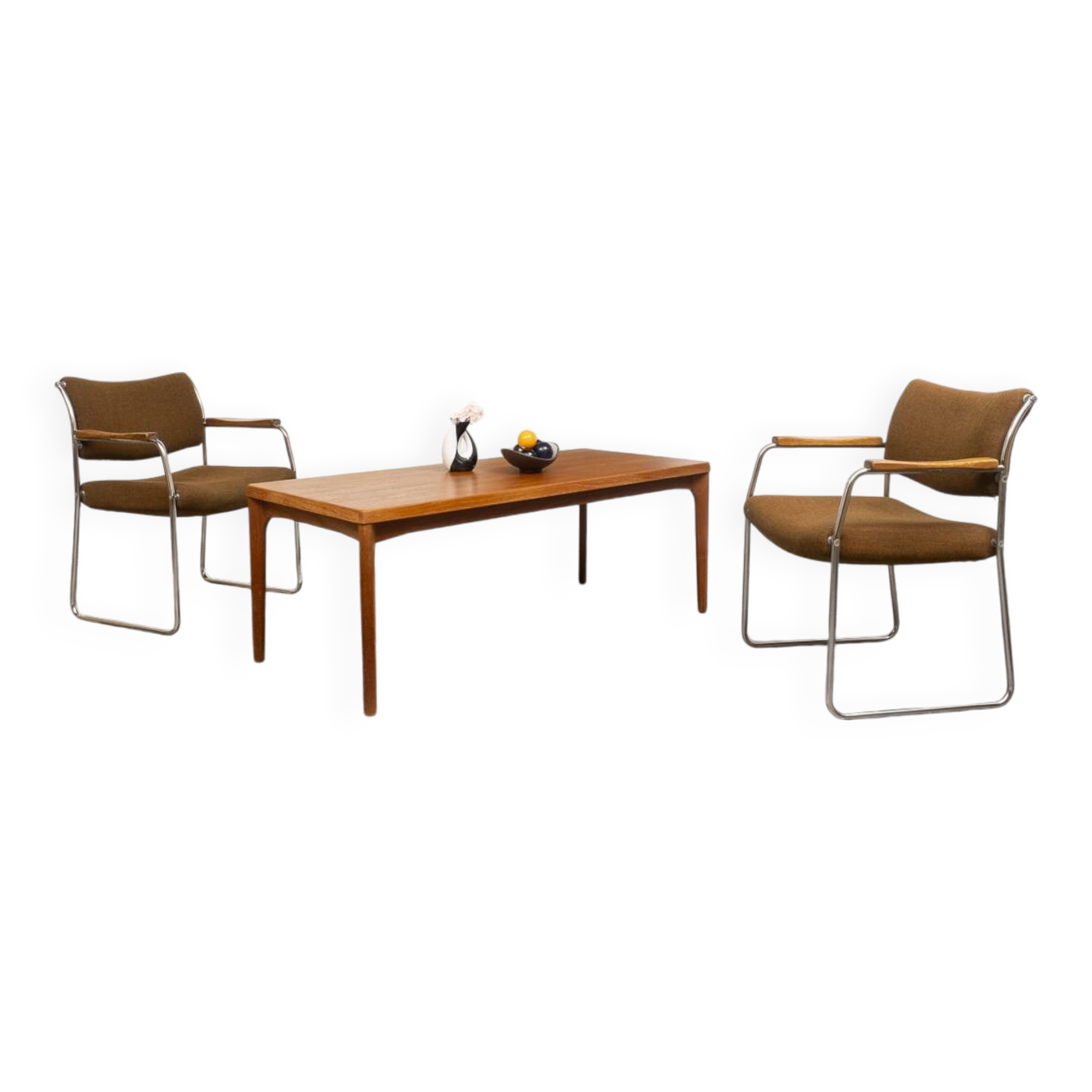 Vintage Danish teak coffee table by Henning Kjærnulf for Vejle Mobelfabrik, 1960s