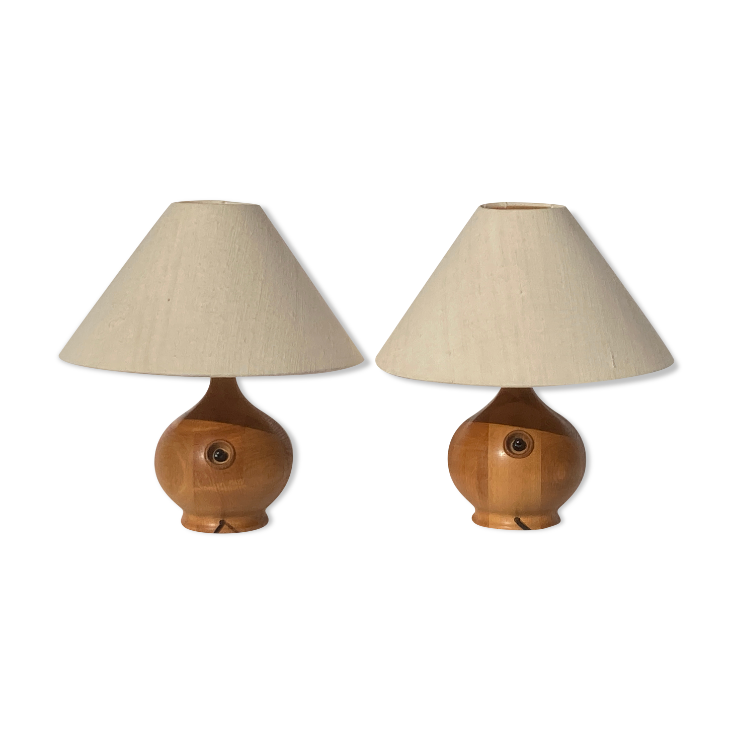 Pair of teak table lamps by Dyrlund, Denmark 1960s-1970s