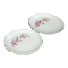 Two porcelain serving ramekins from the Gien earthenware factory model "peach blossoms"