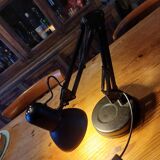 Vintage black metal desk lamp