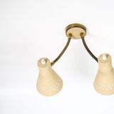 Italian wall lamp double flexible 1950