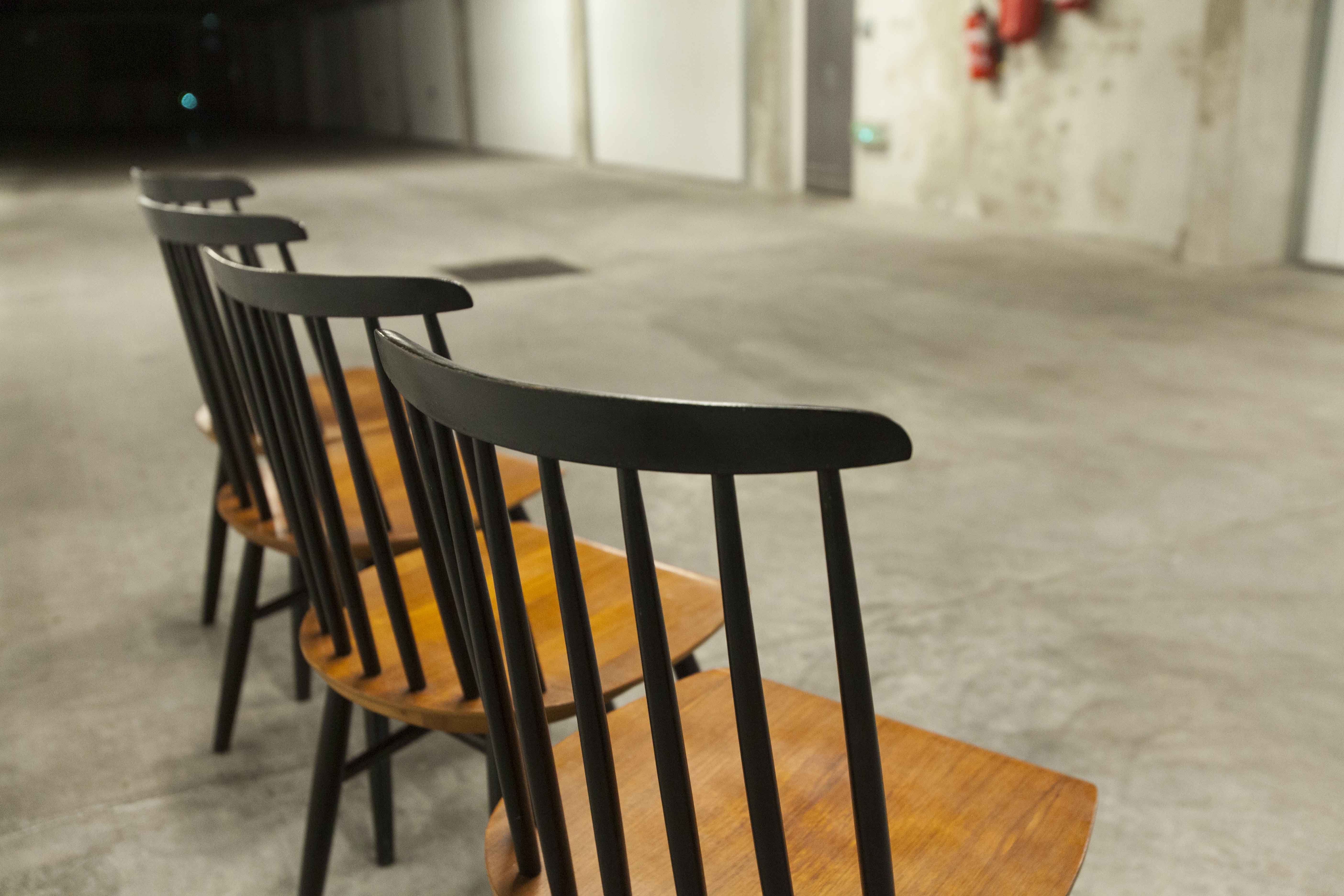 Set of 4 Fanett chairs by IImari Tapiovaara 1960