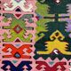 Gorgeous old Romanian kilim, geometrical design, colorful wool tapis kilim Tapis roumain