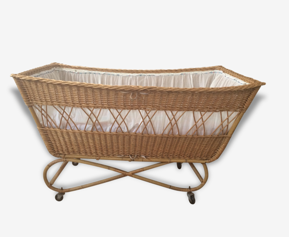 Berceau Lit Bebe Rotin Osier Vintage A Roulettes Selency Berceau Lit Bebe Rotin Osier Vintage A Roulettes Selency