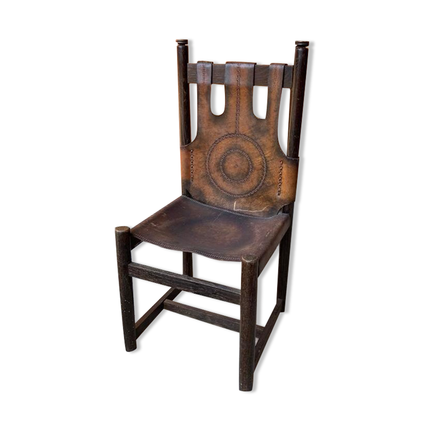 Craftsman Leather Chair, 1970s