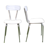 Duo of 60 - 70s Formica chairs