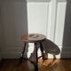 Tabouret en bois rustique