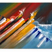 Original signed painting - contemporary abstract art - Rio - 100x60cm