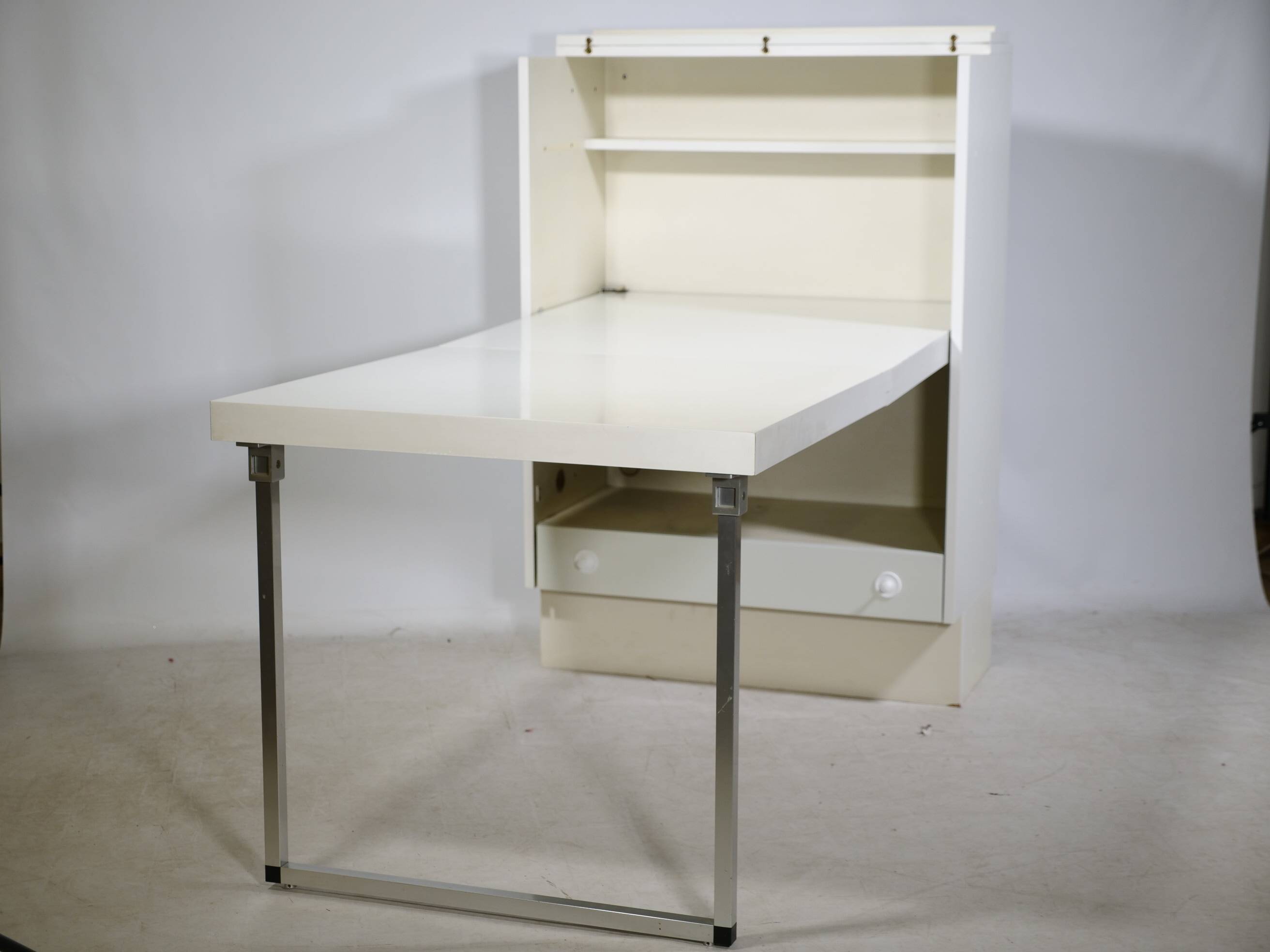 Postmodern highboard cabinet with fold-out desk by Interlübke, 1970s 1980s
