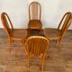 Series of 4 bistro chairs in curved wood fischel n° 196