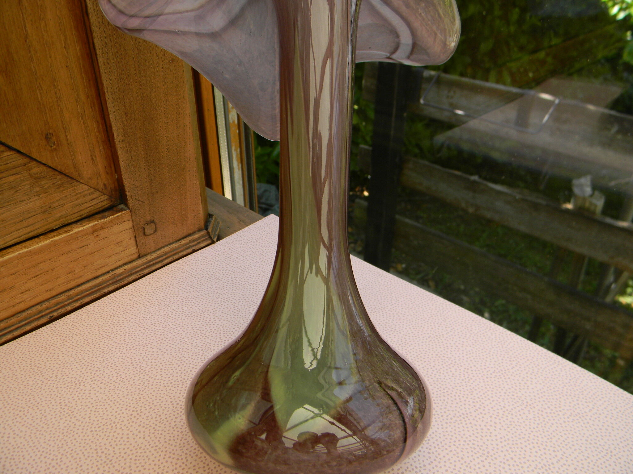 Vase corolle cristallerie de la rochere